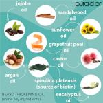 PURA D'OR Thickening Beard Oil with Biotin & Rosemary