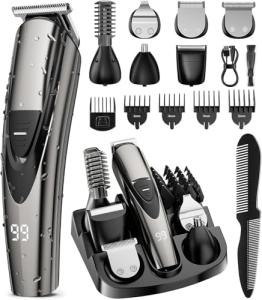 SHPAVVER 12-in-1 Cordless Beard Trimmer Kit