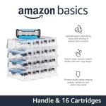 Amazon Basics Men's Razor Set with 16 Cartridges