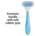 5-Blade Women's Razor Set with Cartridges and Hanger