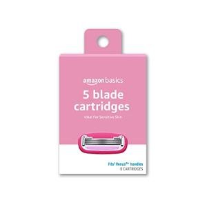 Amazon Basics Women's 5-Blade Razor Refills