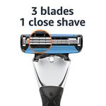 Amazon Basics 3-Blade Men's Razor Set, 21 Pieces