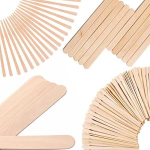 Mibly 300 Pcs Assorted Wooden Wax Applicator Sticks