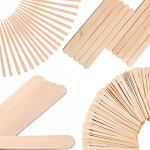 Mibly 300 Pcs Assorted Wooden Wax Applicator Sticks