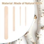 500 Pcs Assorted Wooden Waxing Sticks Set