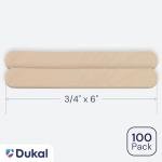Dukal Large Wooden Wax Sticks for Body Waxing