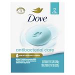 Dove Antibacterial Beauty Bar Soap, 2 Count