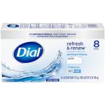 Dial Refresh & Renew Antibacterial Bar Soap, 8 Bars