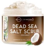 Coconut Oil Dead Sea Salt Scrub for Clear Skin
