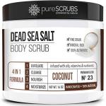 Coconut Body Scrub Set with Exfoliants and Tools