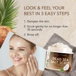 Coconut Oil Dead Sea Salt Scrub for Clear Skin