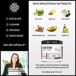 Coconut Body Scrub Set with Exfoliants and Tools