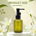 Portable 60ml Frosted Glass Pump Bottle