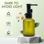 Portable 60ml Frosted Glass Pump Bottle