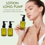 Portable 60ml Frosted Glass Pump Bottle