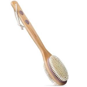 MainBasics Lavender Back Scrubber with Long Handle