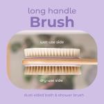 MainBasics Lavender Back Scrubber with Long Handle