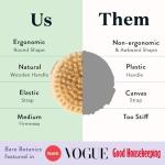 Bare Botanics Dry Body Brush for Gentle Exfoliation