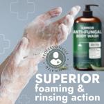 Tea Tree Oil Antifungal Body Wash with Scrubber