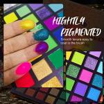 Glamourous Neon Eyeshadow Palette - 48 Vibrant Shades