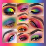 Glamourous Neon Eyeshadow Palette - 48 Vibrant Shades