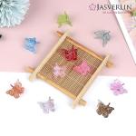 JASVERLIN Sparkly Mini Butterfly Claw Clip Set