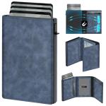 Gradient Blue RFID Blocking Slim Wallet for Men