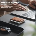 VULKIT Leather Money Clip with Minimalist Style