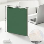 Stylish Green Minimalist Spiral Notebooks - 2 Pack