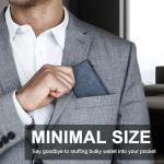 Gradient Blue RFID Blocking Slim Wallet for Men