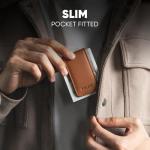 VULKIT Leather Money Clip with Minimalist Style