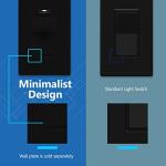Elegant Black Minimalist Light Switch - 2 Pack