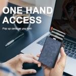 Gradient Blue RFID Blocking Slim Wallet for Men