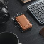 VULKIT Leather Money Clip with Minimalist Style