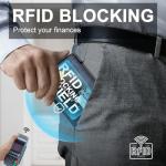 Gradient Blue RFID Blocking Slim Wallet for Men