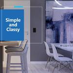 Elegant Black Minimalist Light Switch - 2 Pack