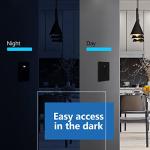 Elegant Black Minimalist Light Switch - 2 Pack