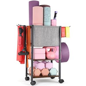 Chic Yoga Mat and Accessory Storage Rack