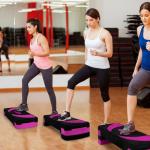 Sleek Exercise Step Platform with Adjustable Risers