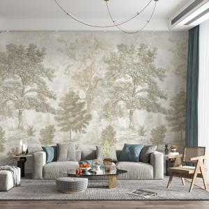 Vintage Forest Peel and Stick Wallpaper Mural