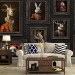 Vintage 3D Animal Wall Murals - Peel & Stick