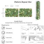Green Floral Peel and Stick Vintage Wallpaper