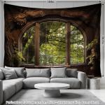 Large Forest Tapestry for Home Decor 78.7" x 104