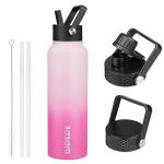 40oz Stainless Steel Insulated Water Bottle with Lids