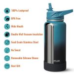 32oz Insulated Stainless Steel Water Bottle with Straw