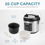 Aroma 20-Cup Digital Rice Cooker and Steamer