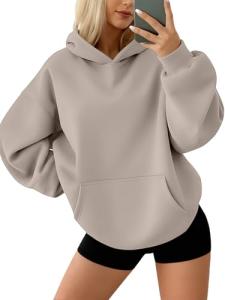 Oversized Women’s Fleece Hoodie for Fall Fashion