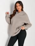 Oversized Women’s Fleece Hoodie for Fall Fashion
