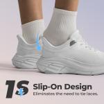 NORTIV 8 Women's Comfortable Slip-On Athletic Sneakers