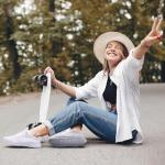 Breathable Women's Non-Slip Running Sneakers - White